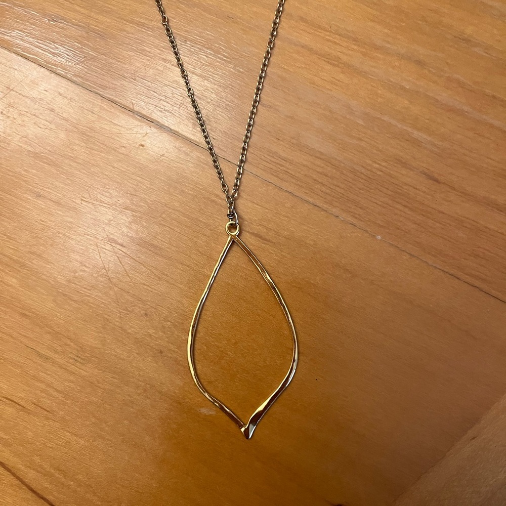 Gorjana Gold Open Tear Necklace